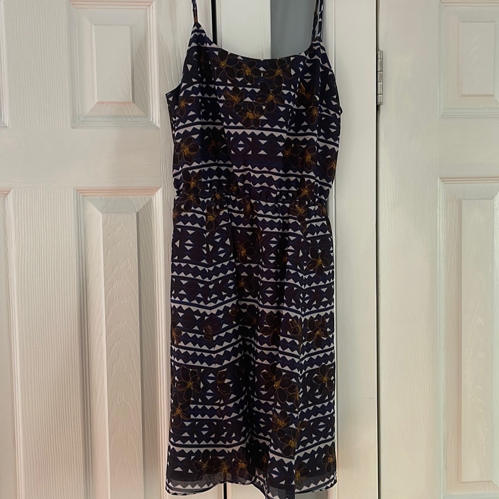 J.Crew flower printed sun dress size 8